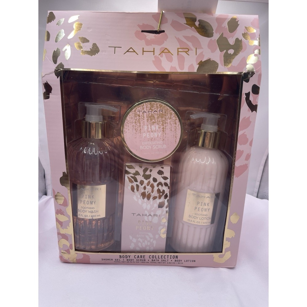 Tahari Body Care Collection Body Lotion / Bubble Bath Duo  Pink Peony‎ New